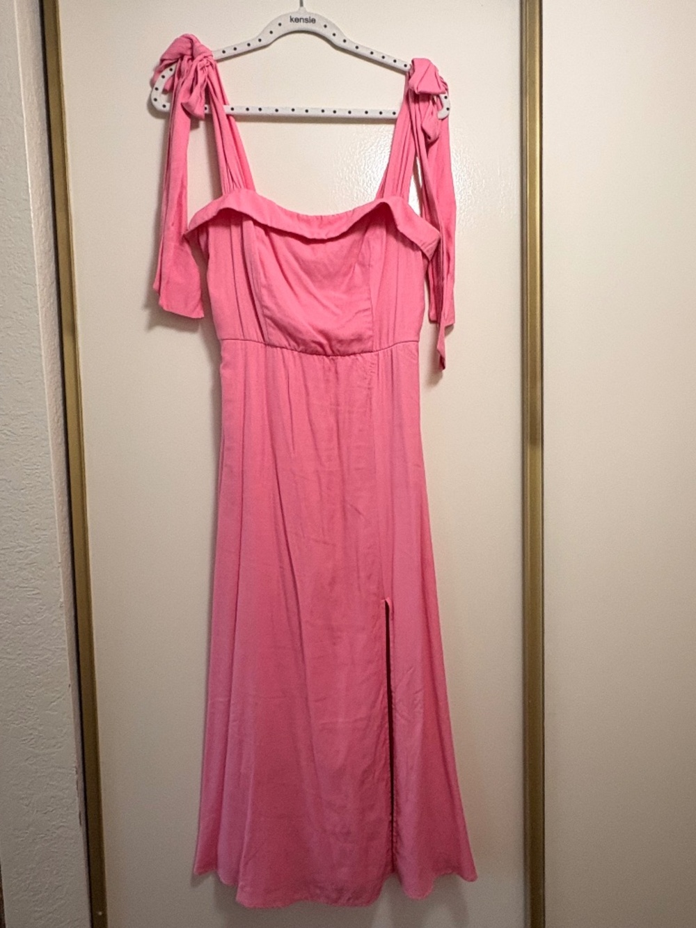 Pink midi sun dress